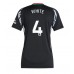 Maillot de foot Arsenal Ben White #4 Extérieur vêtements Femmes 2024-25 Manches Courtes